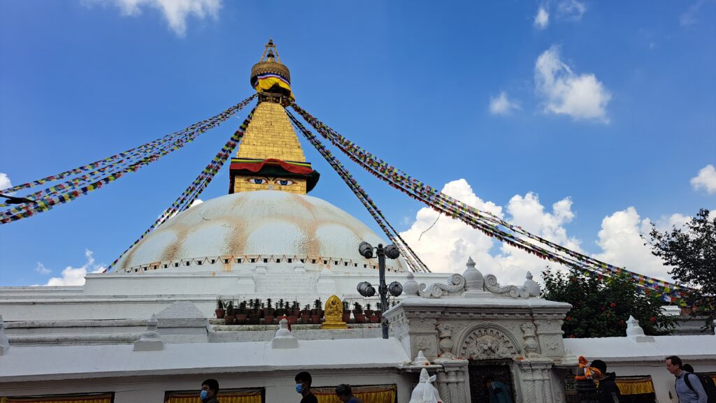 Boudhanath Stupa, centro tibetano en Katmandú Boudhanath Stupa, centro tibetano en Katmandú