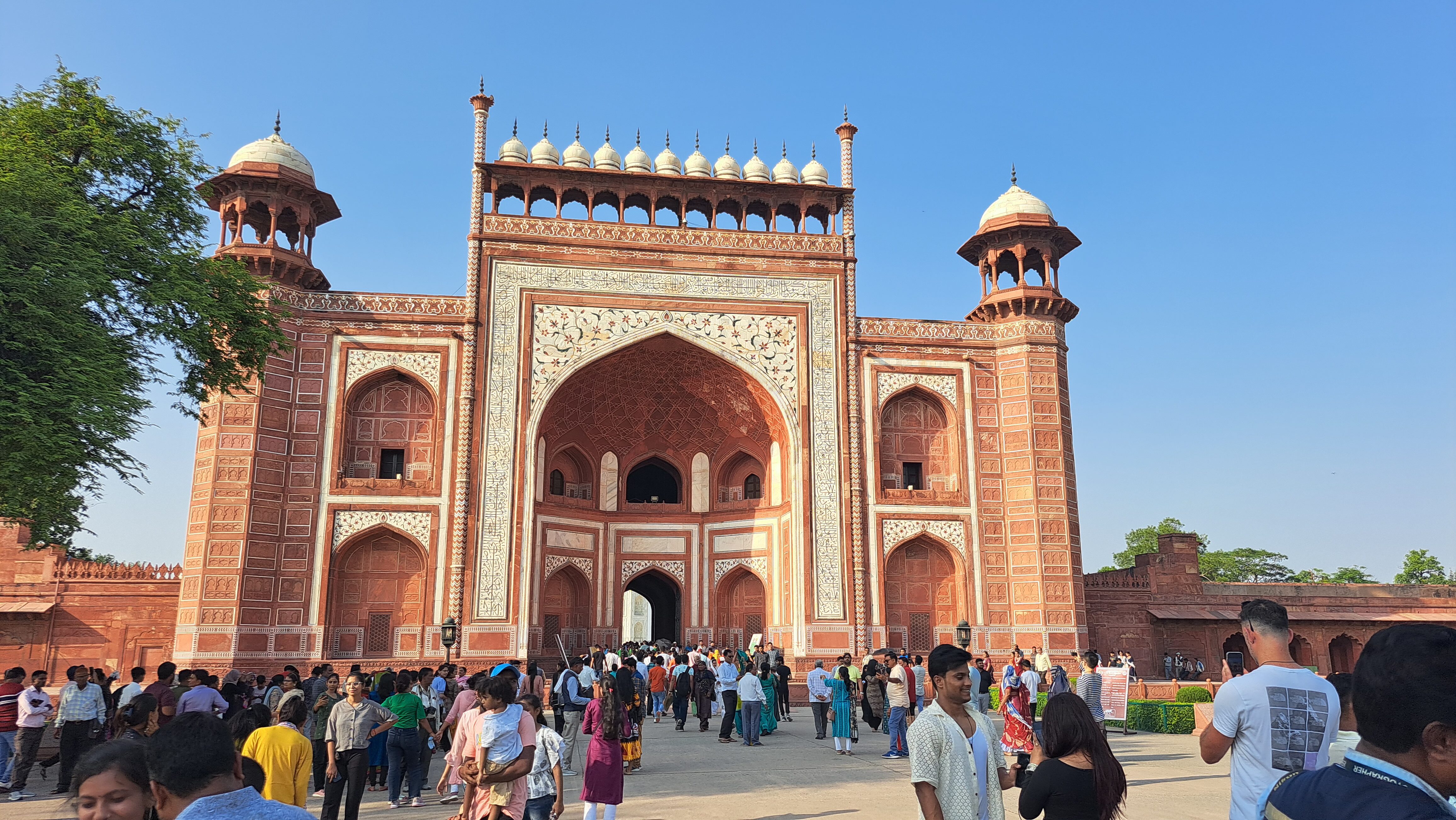 la visita al Taj Mahal