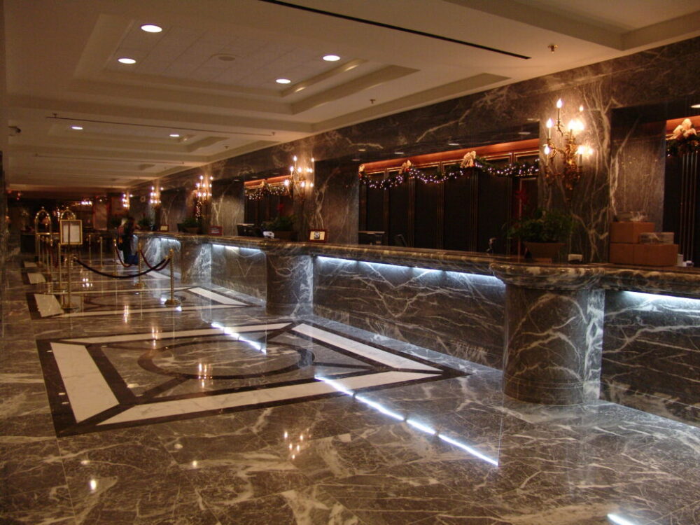recepcion del hilton de Chicago Hotel en Chicago