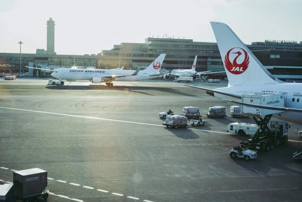 Vista desde la ventanilla en Narita
