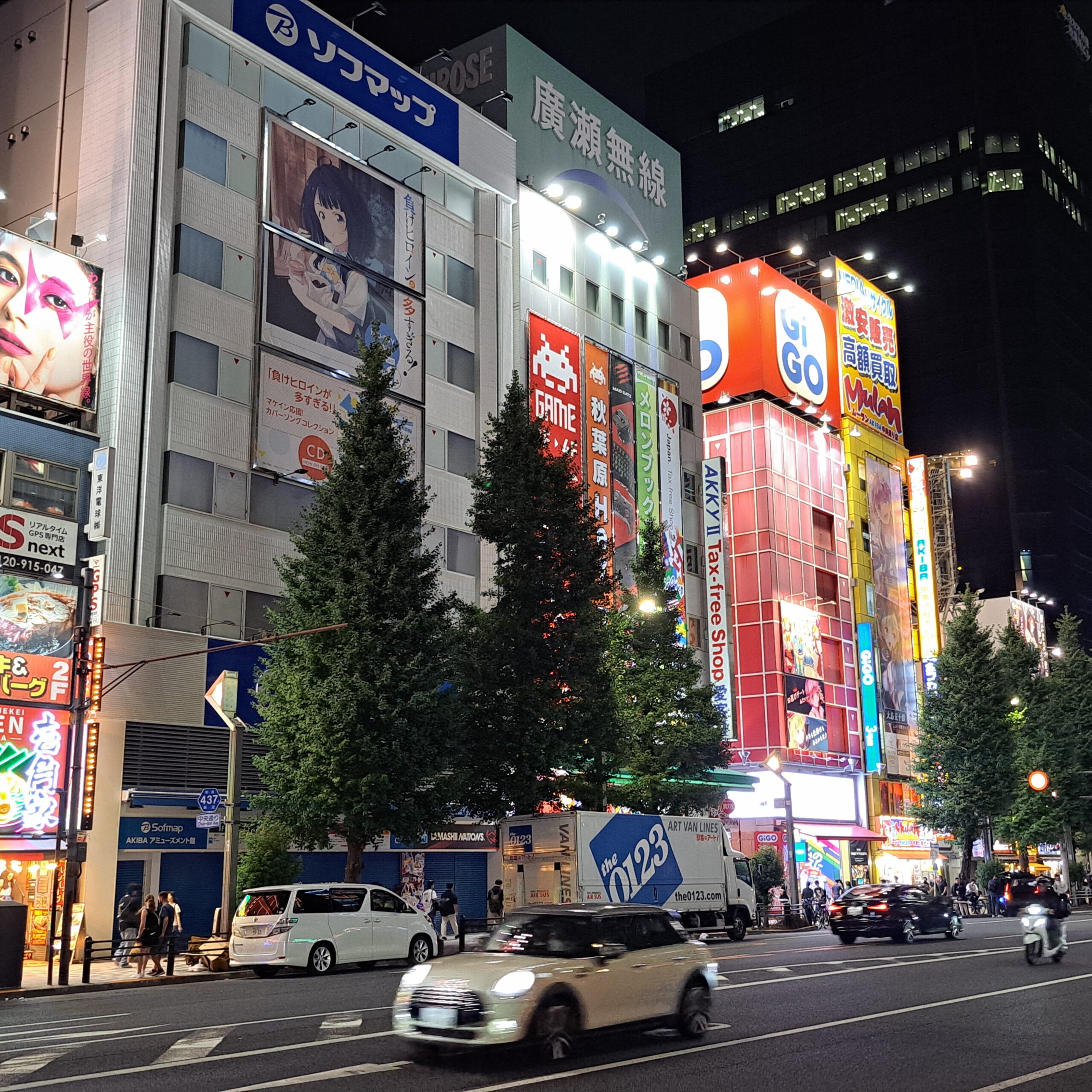 Akihabara de noche, meca de los gammers