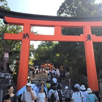 Entrada al templo fushini inari